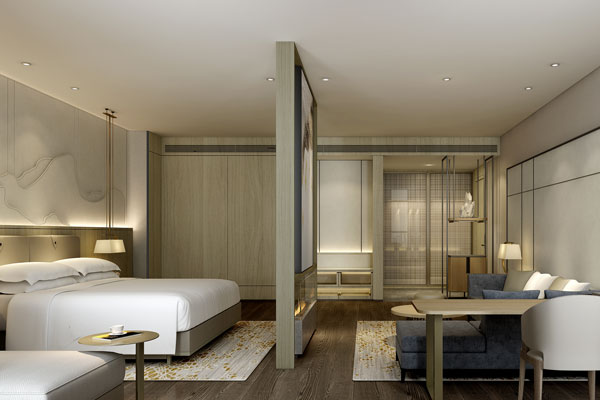 提供給客戶詳細的酒店室內設計說明，做到有效溝通